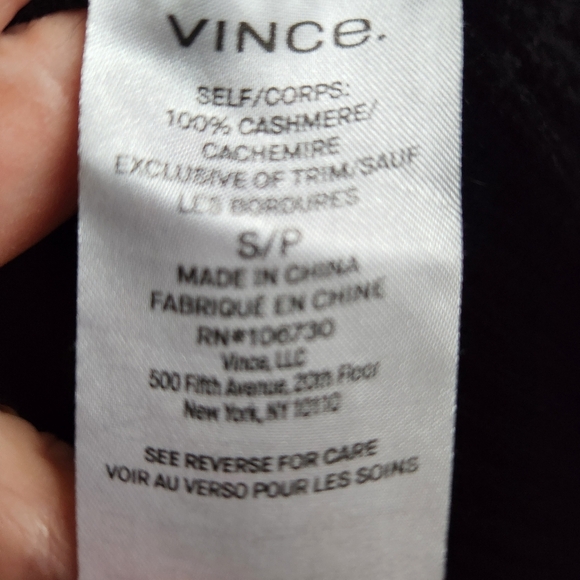 Vince Funnel Neck Cashmere Sweater Size Small - Picture 8 of 11